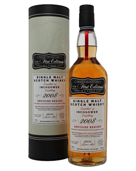 Inchgower 2008 The First Edition 10 år Speyside Single Malt Scotch Whisky 70 cl 46%